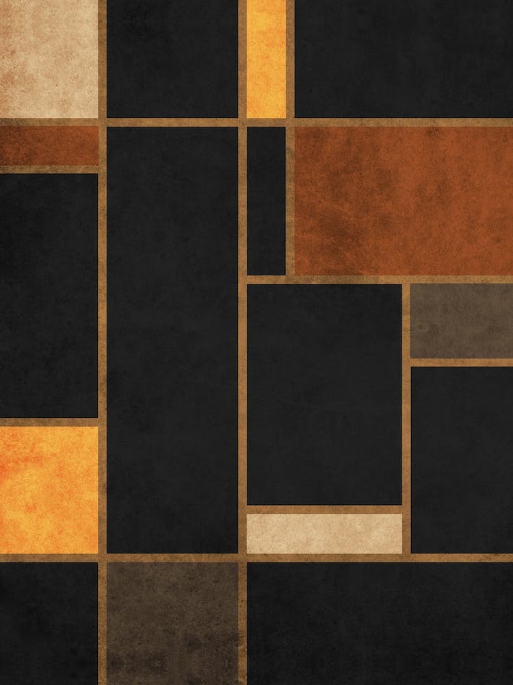 Mondrian Grid Black 1