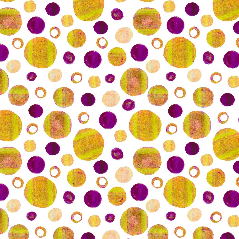 Circles Large Small 2 Brown Purple