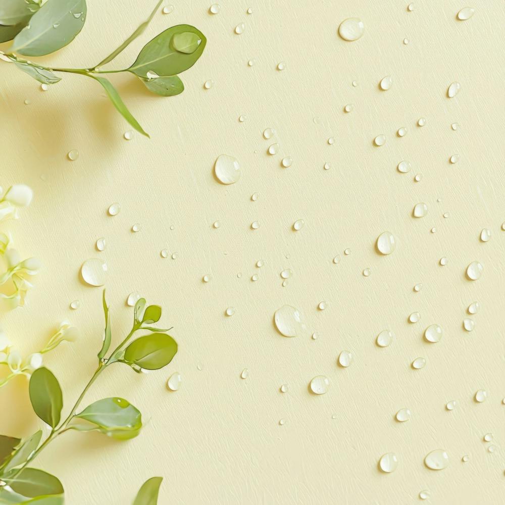 White Flowers With Drops Of Water