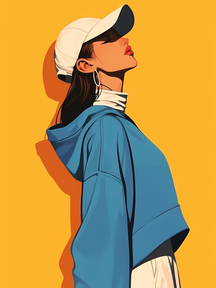 Girl with modern outfit