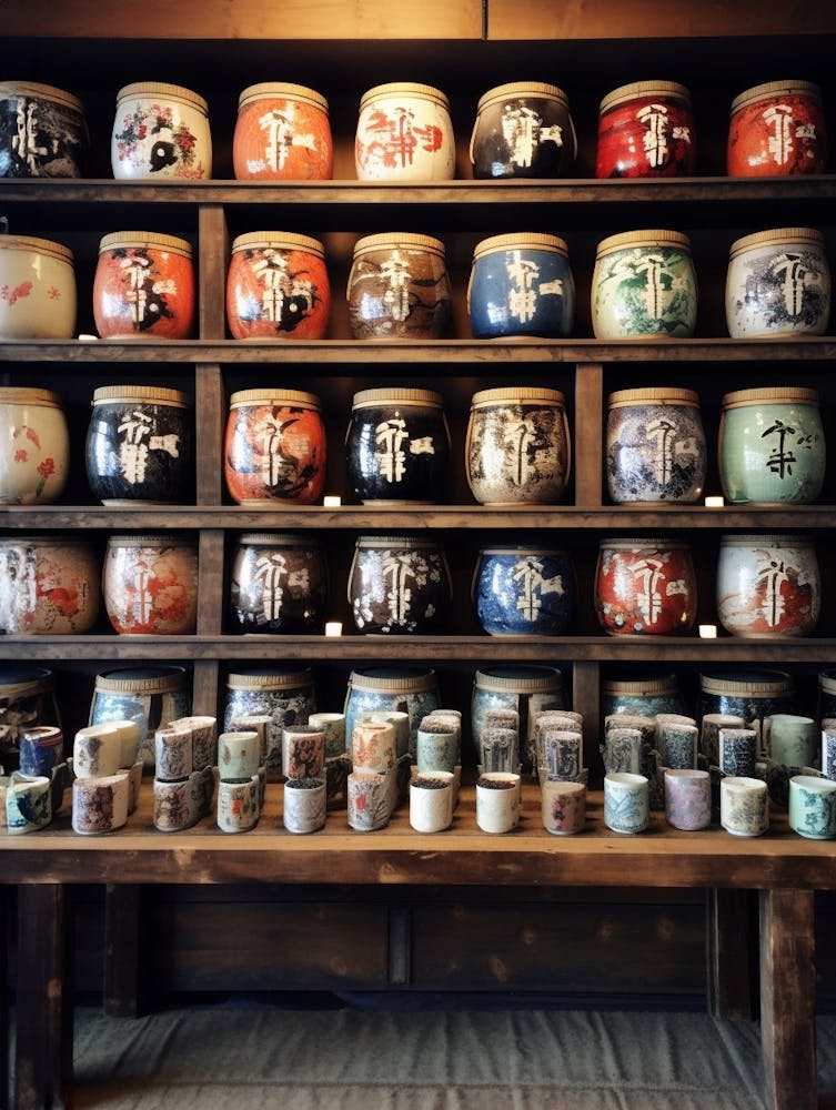 Sake Barrels Japanese 5