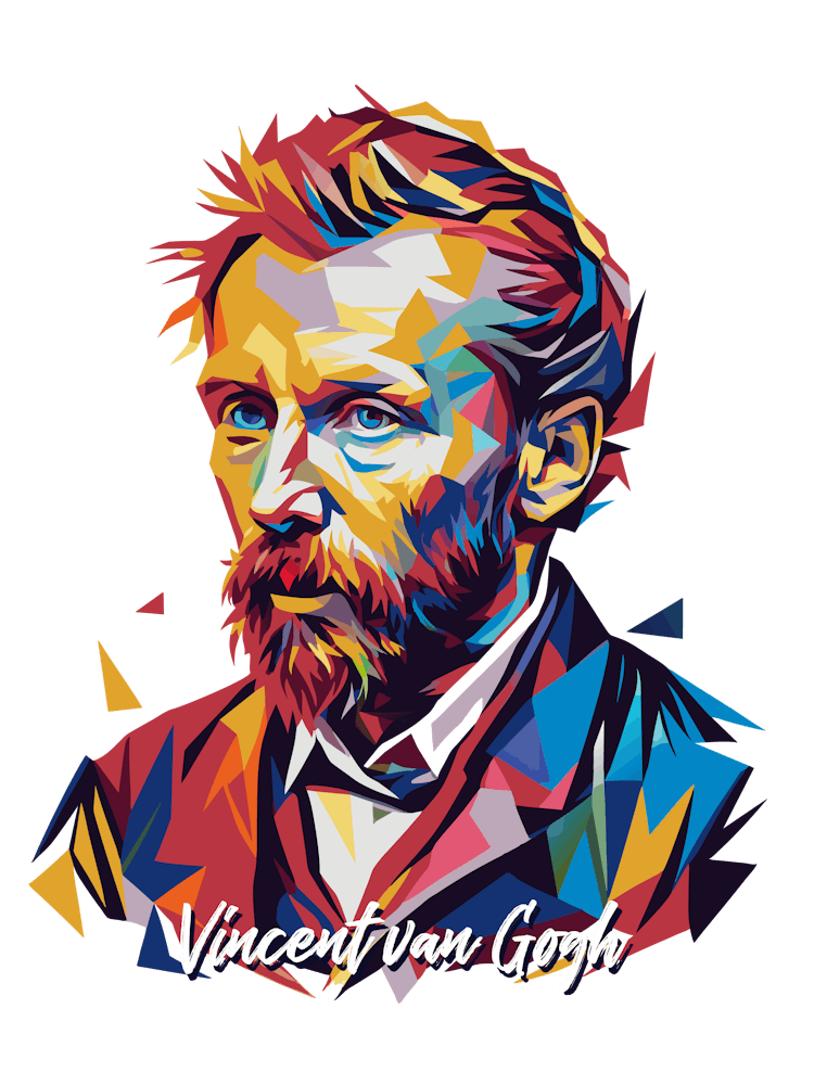 Vincent Van Gogh 03 Portrait WPAP Pop Art