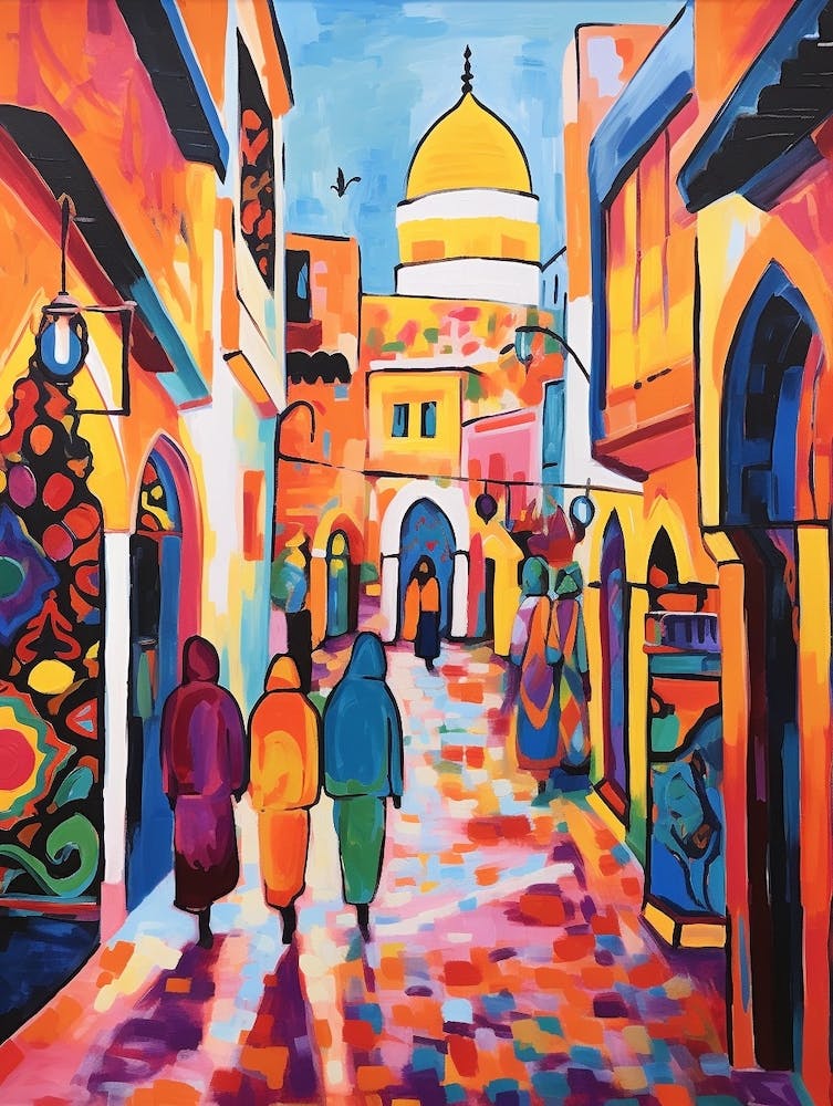 Marrakech Morocco 2 Fauvist Painting