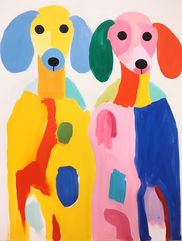 Colourful Kids Animal Art Sheep