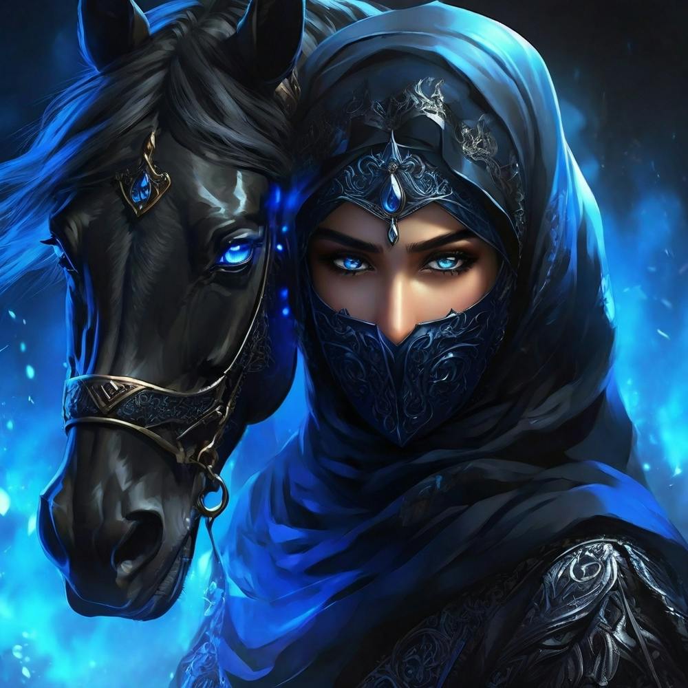 Muslim Woman With Horse