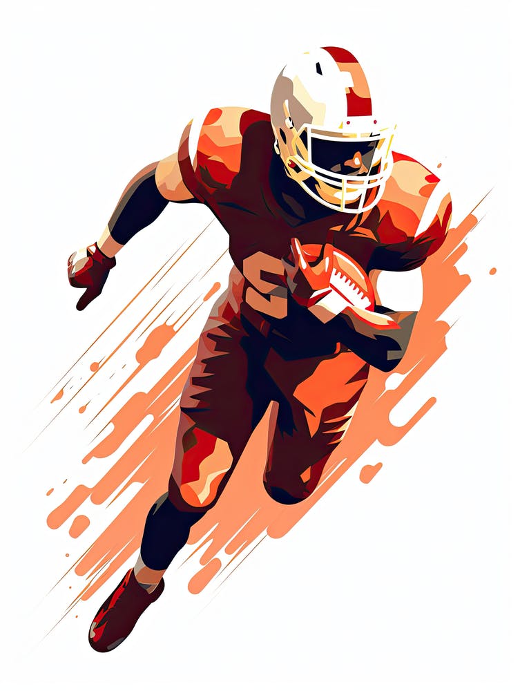 American Football Player print