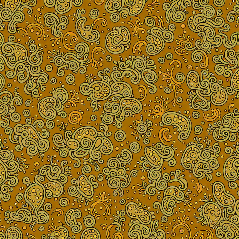 A Pattern Featuring Amoeba Like Blobs Shapes With Edges, Flat Art, 130