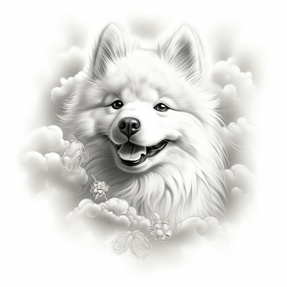 Samoyed drawing