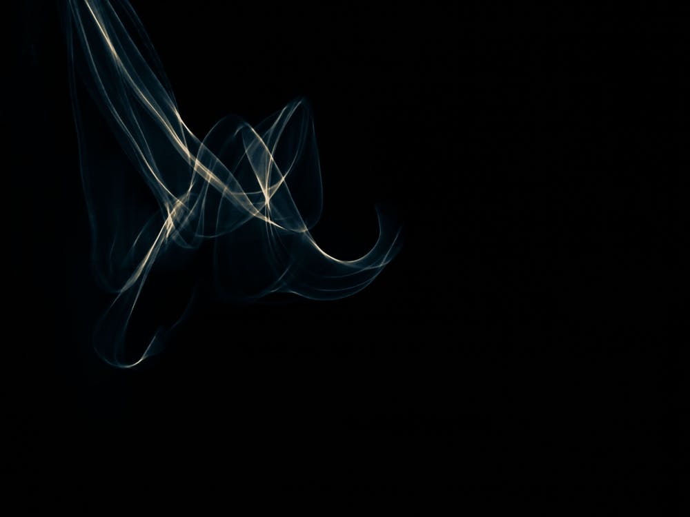 Glowing abstract curved blue and yellow lines 11