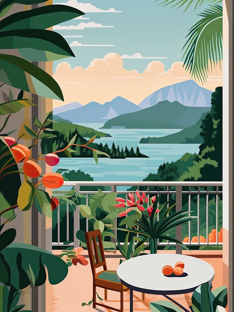 Seychelles, Illustration Graphique 1