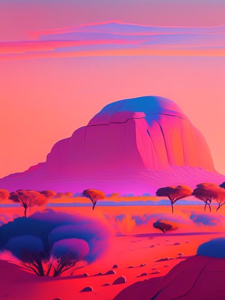 Uluru Dreamy Sunset 2