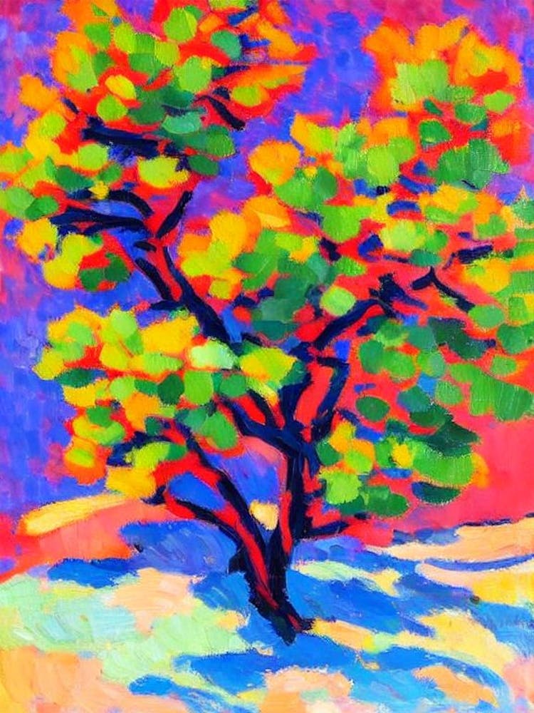 Rocky Mountain Juniper tree Abstract Block Colour