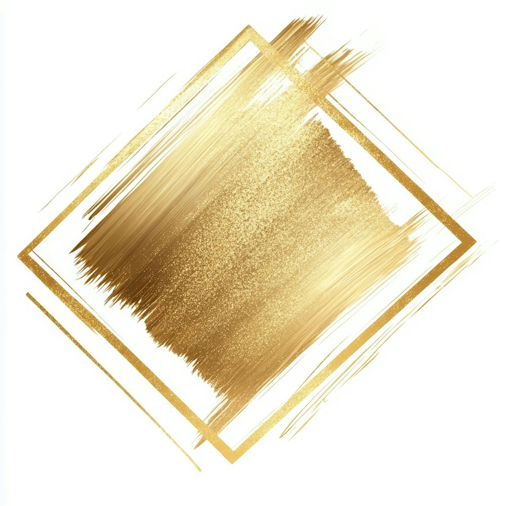 Gold Brush Stroke Frame