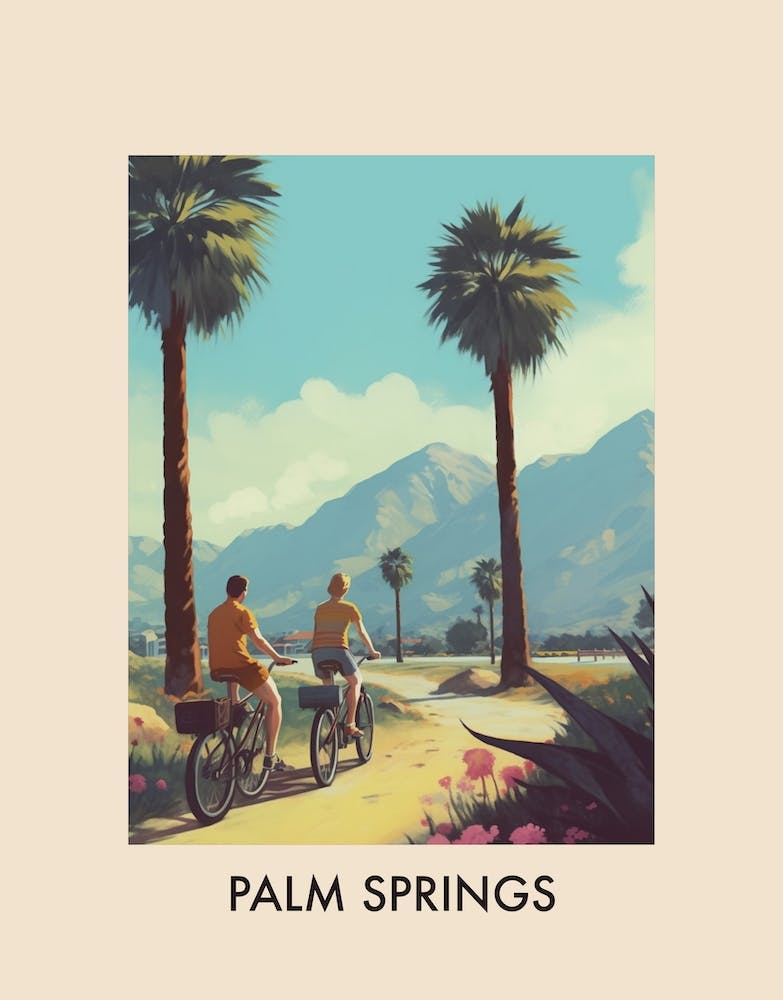 Palm Springs, Usa 1 Vintage-Reiseposter
