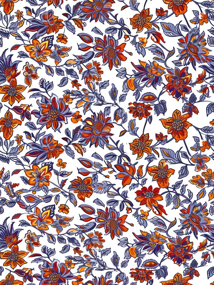 Petal Delight London Fabrics Floral Pattern 2