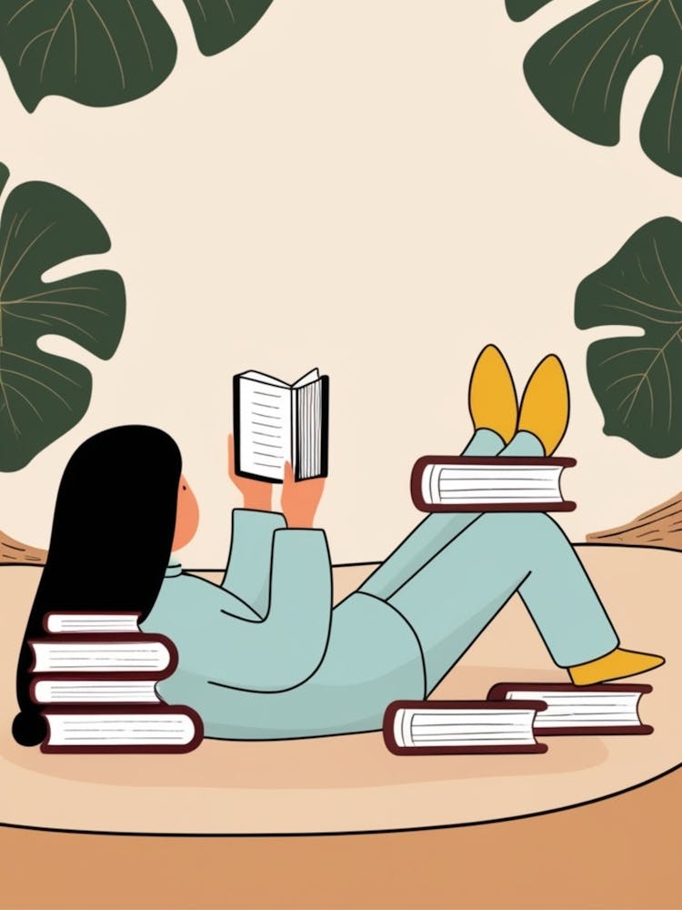 Woman Reading A Book 7