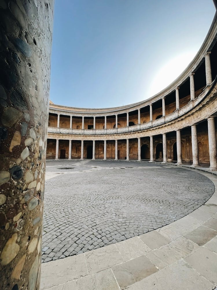 Courtyard Of The Palace Of Granada