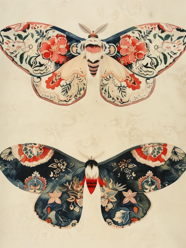 Butterfly Symphony William Morris Style 2