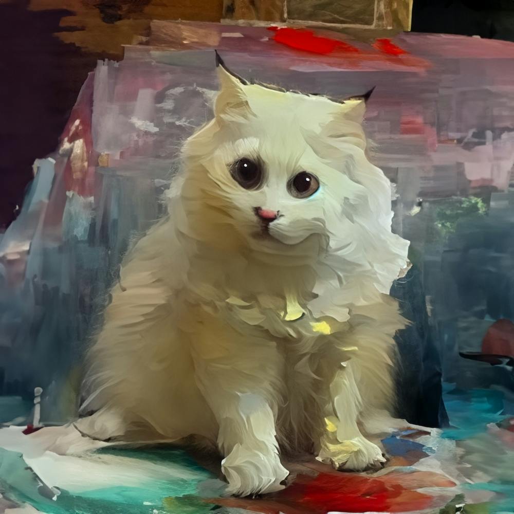 messy kitten