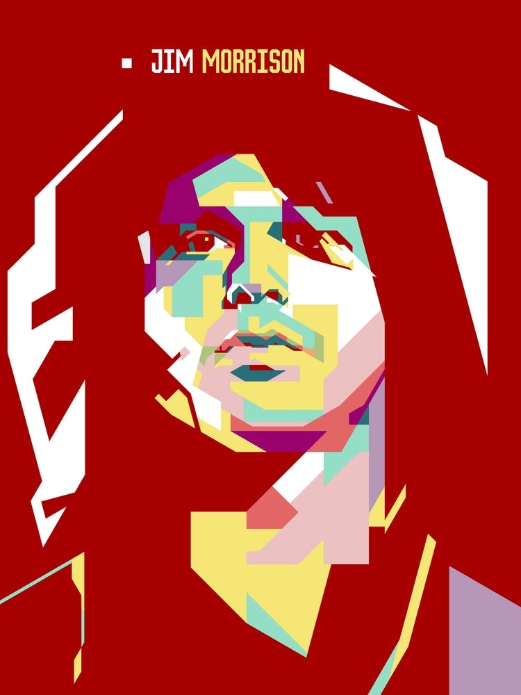 Jim Morrison Wpap Pop Art