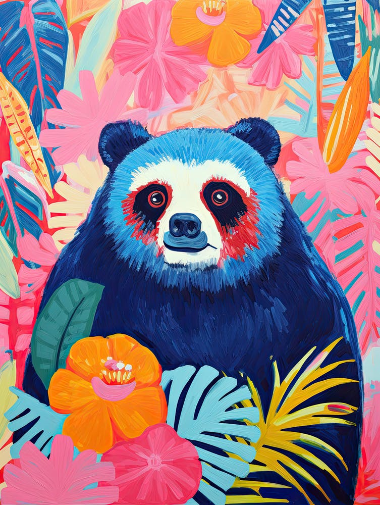 Panda Bear In The Jungle, Matisse Inspired