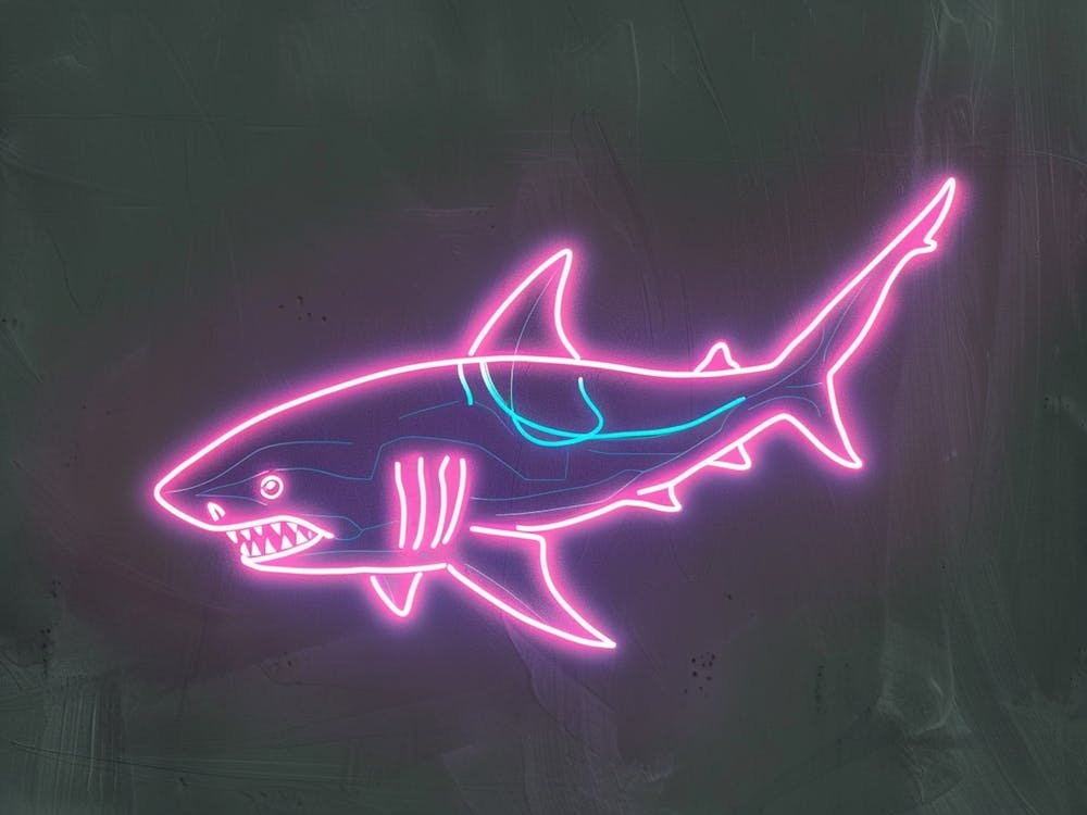 Pink Tiger Neon Shark 4