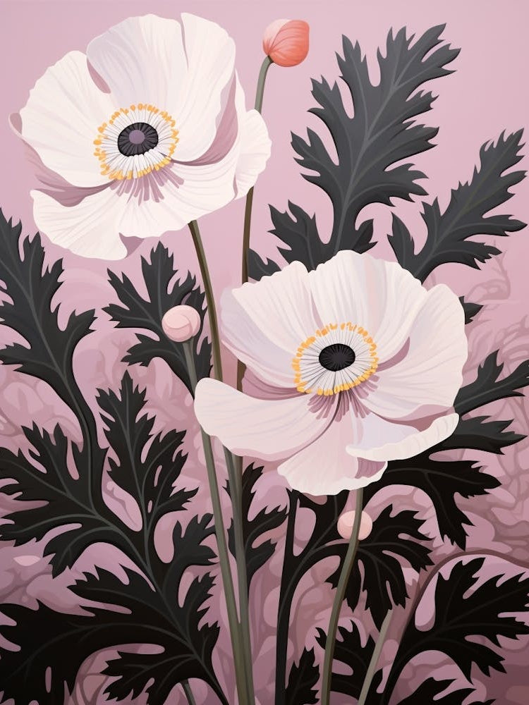 Flower Illustration Anemone 4