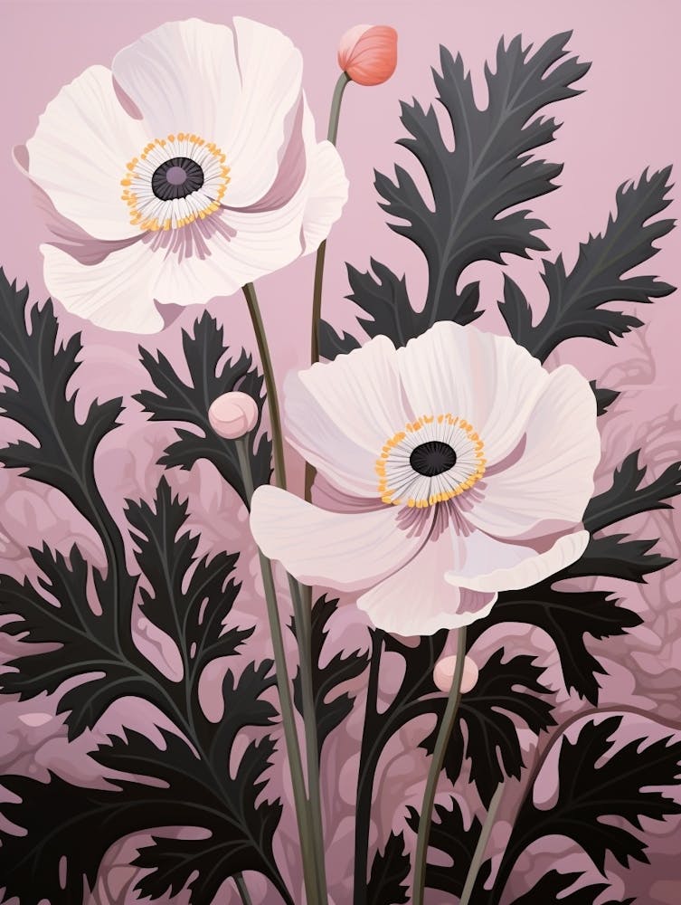Flower Illustration Anemone 4