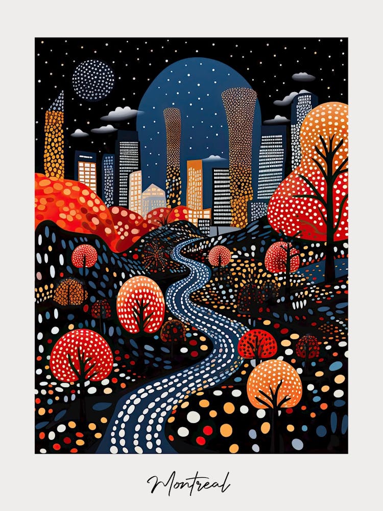 Poster Of Montreal, Illustration In The Style Of Pop Art 3
