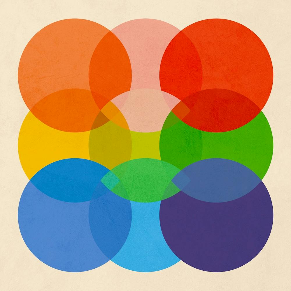 Bold Bauhaus Colourful Dots