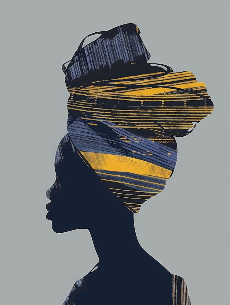 African Woman Canvas Print 5