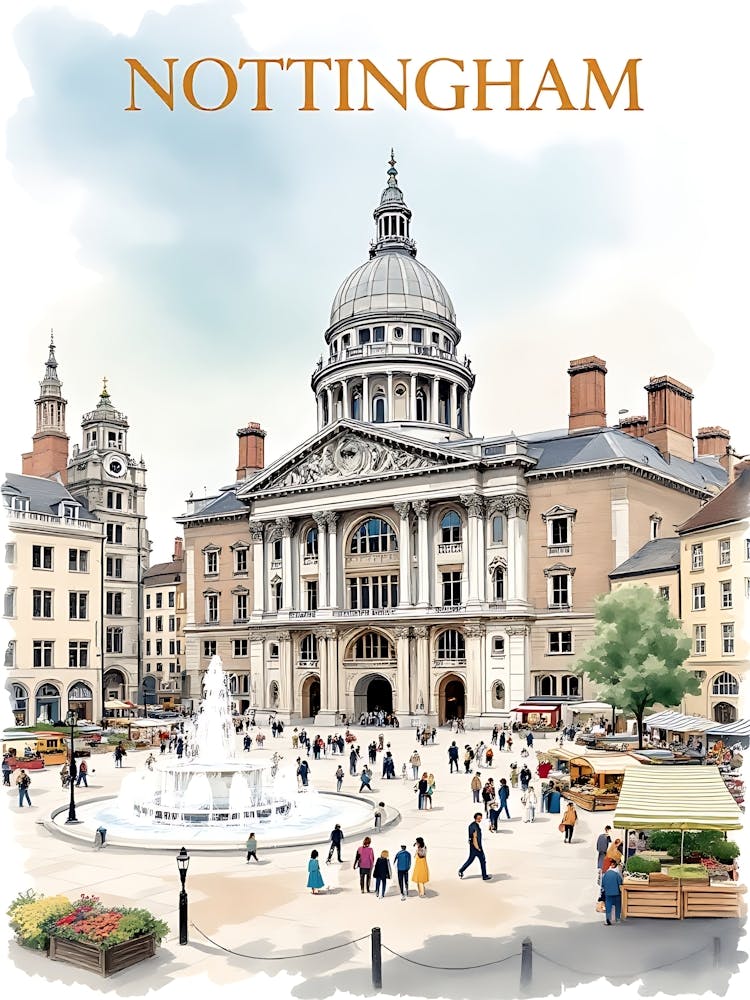 Nottingham Retro Vintage Travel V 02