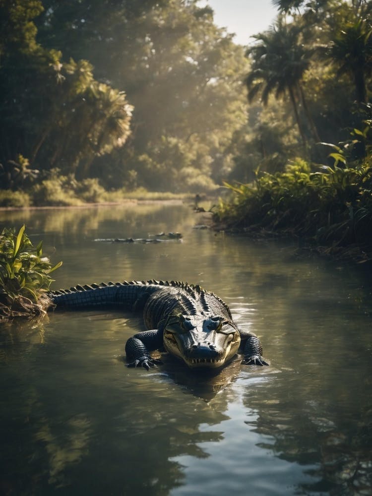 Alligator In The River
