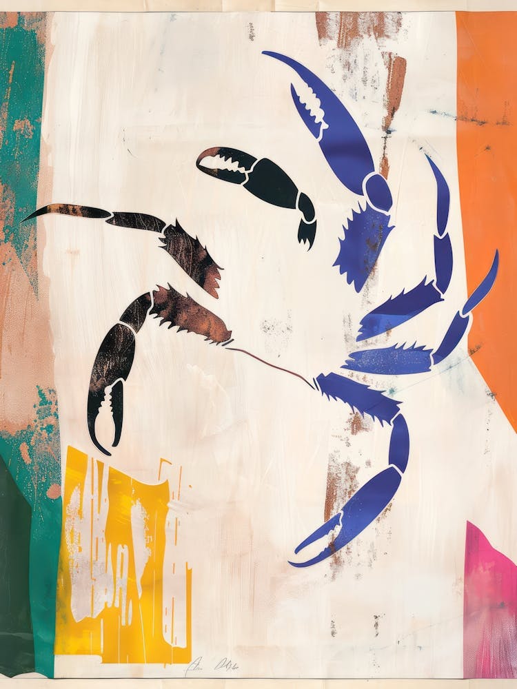 Crab 3 Cut Out Collage