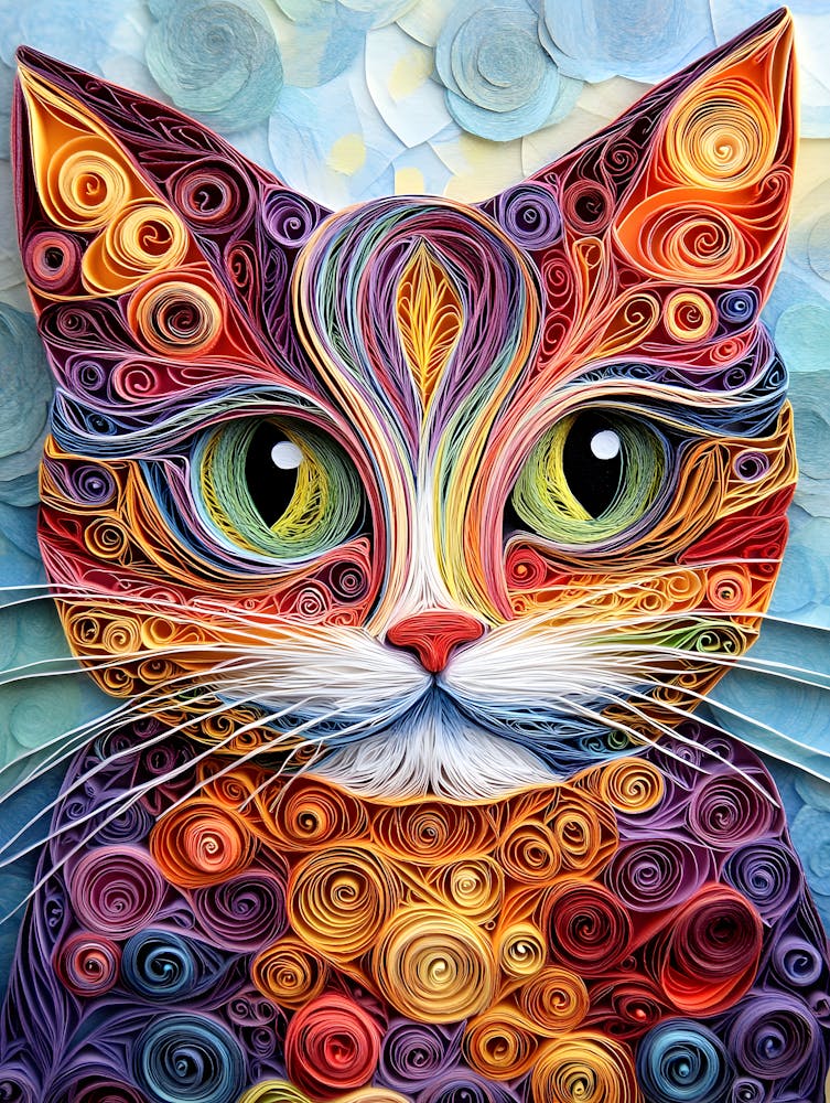 Quilling Cat 4