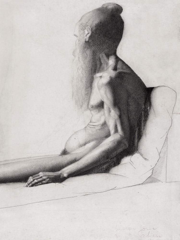 Nude Study Of An Old Man (1878–1879), Georges Seurat