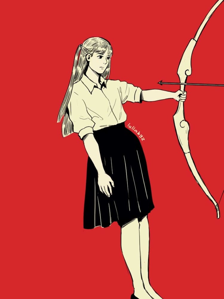 Girl With Bow And Arrow