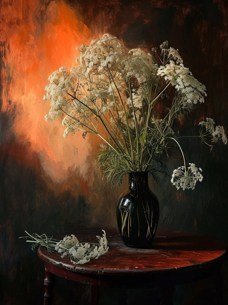 Baroque Floral Still Life Queen Annes Lace 2