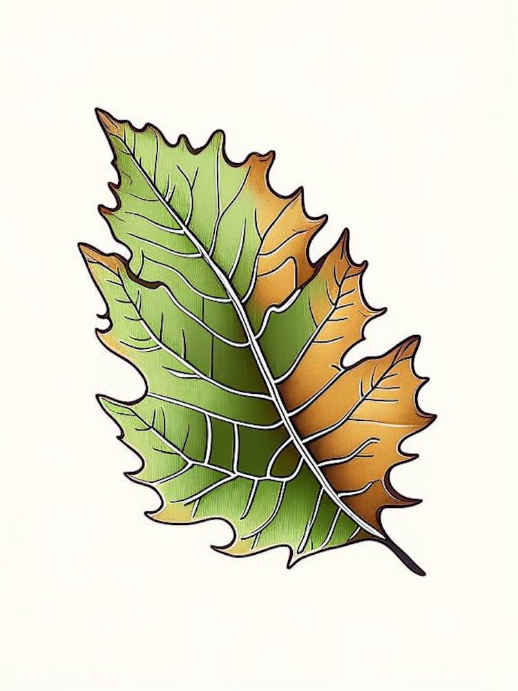 Oak Leaf Warm Tones