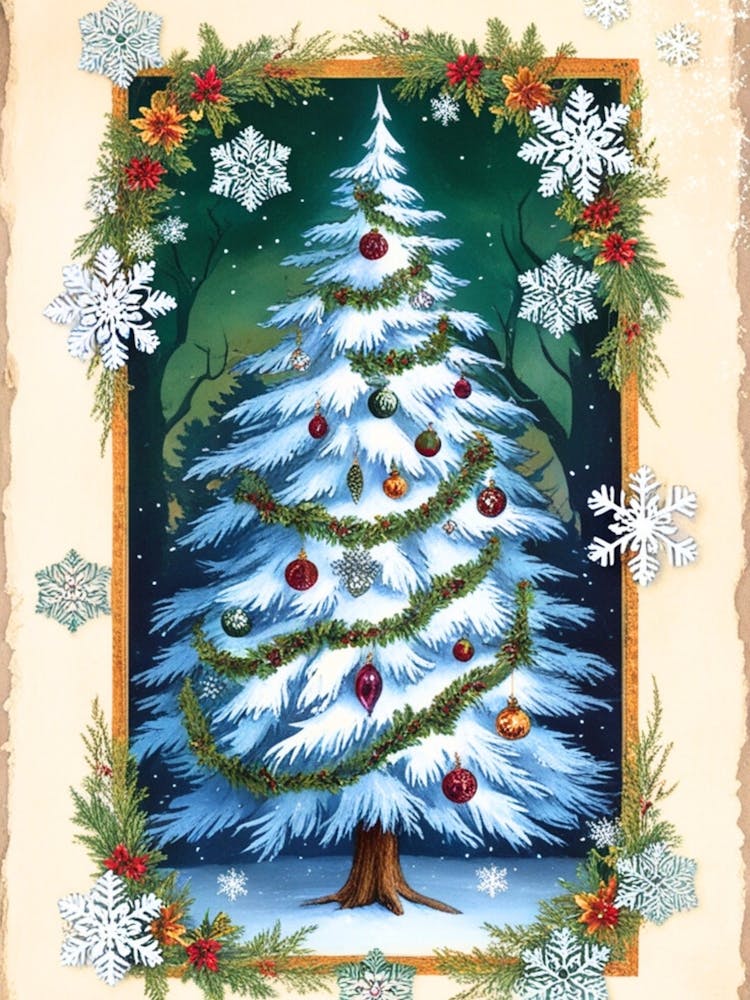 William Morris Christmas Tree 98