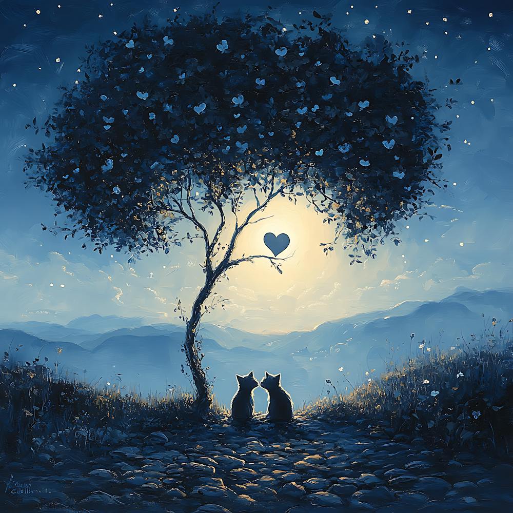 Dreamy Surrealist Cat 2