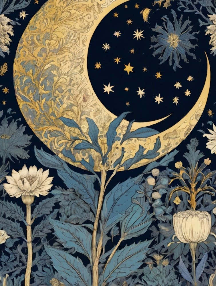 Moon And Flowers 4