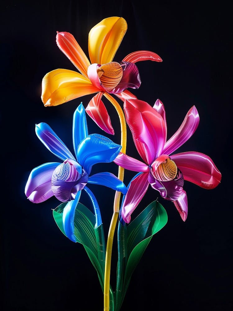 Bright Inflatable Flowers Orchid 1