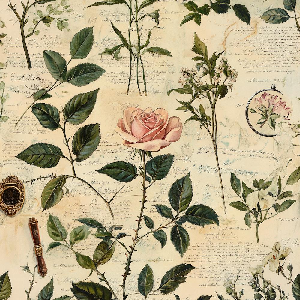 Vintage Herbarium der Liebe 8