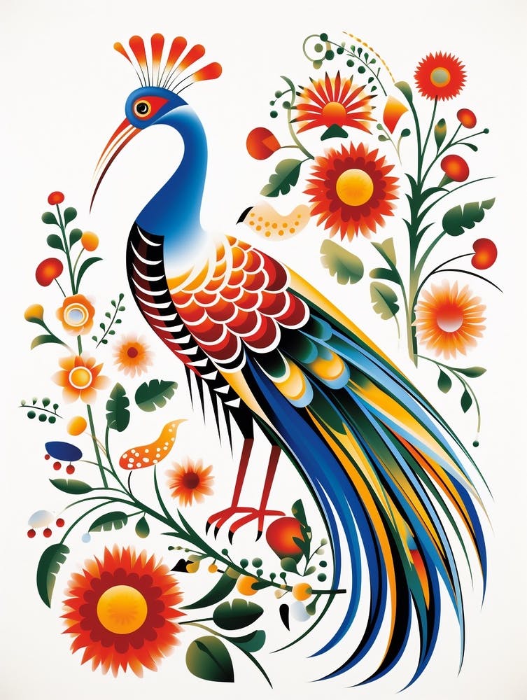 Scandinavian Bird Illustration Pheasant 8