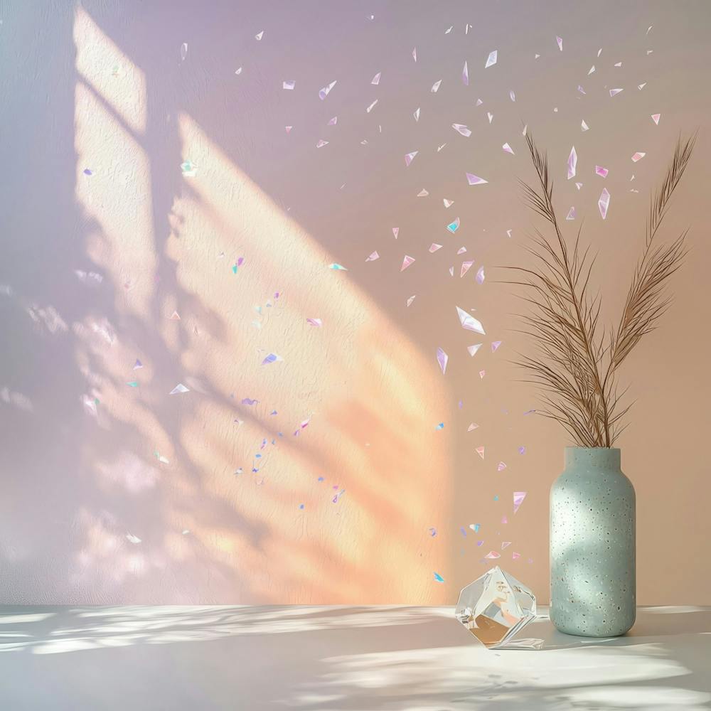 Vase Of Flowers On A Table
