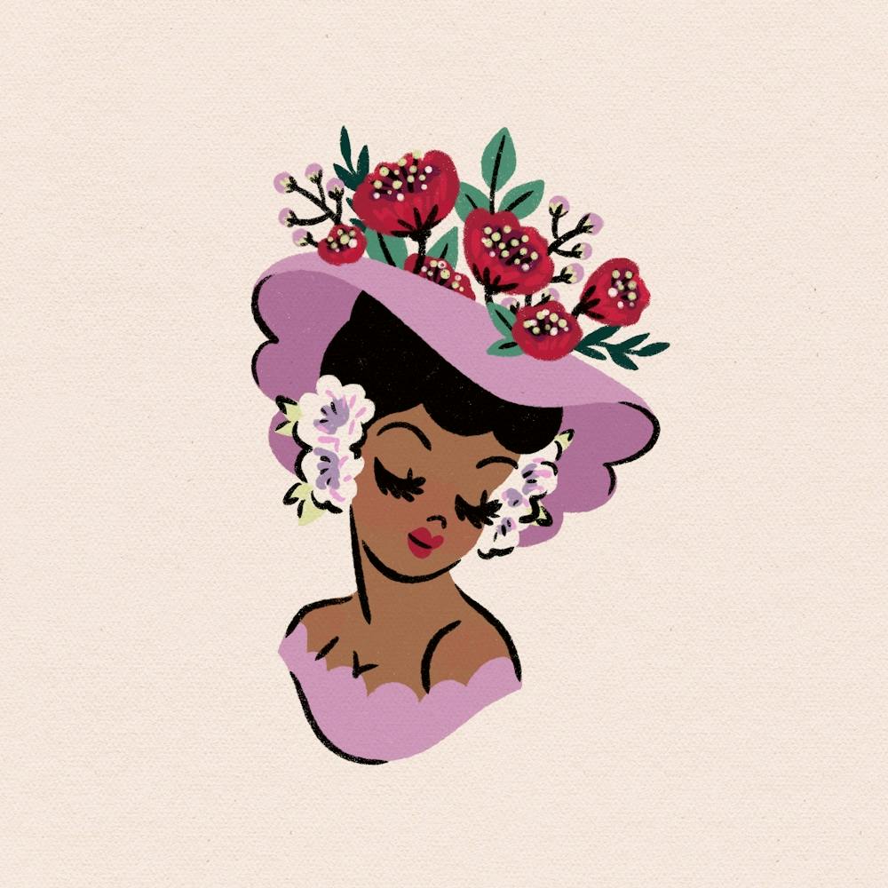 Lilac Flower Head Vase –