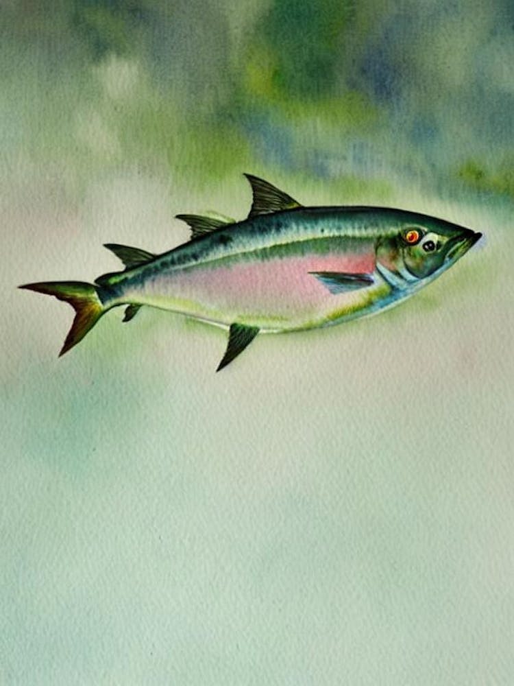 Tuna Fish II Storybook Watercolour