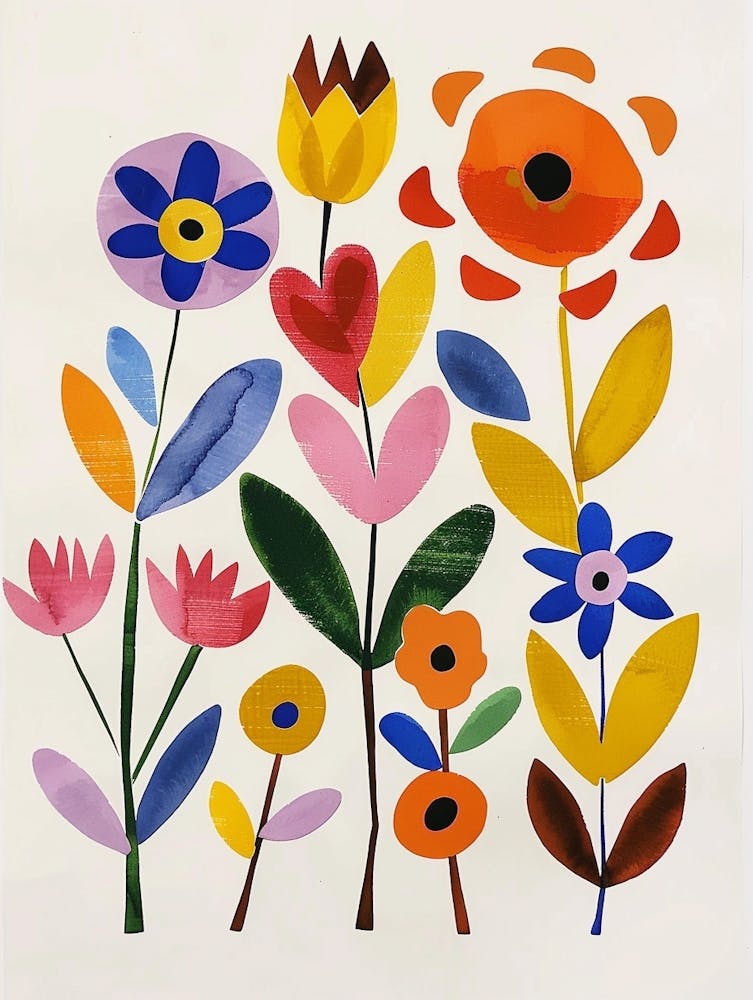 Painted Florals Everlasting Flower 1