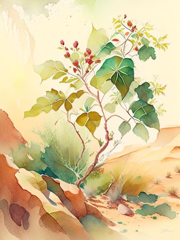 Poison Ivy In Desert Landscape Pop Art 2